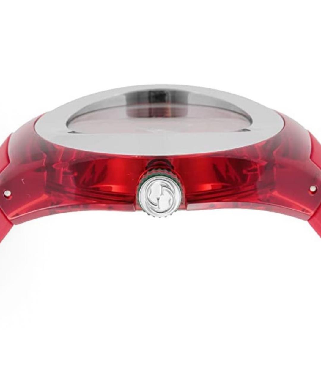 GUCCI Красные стальные часы, фото 4