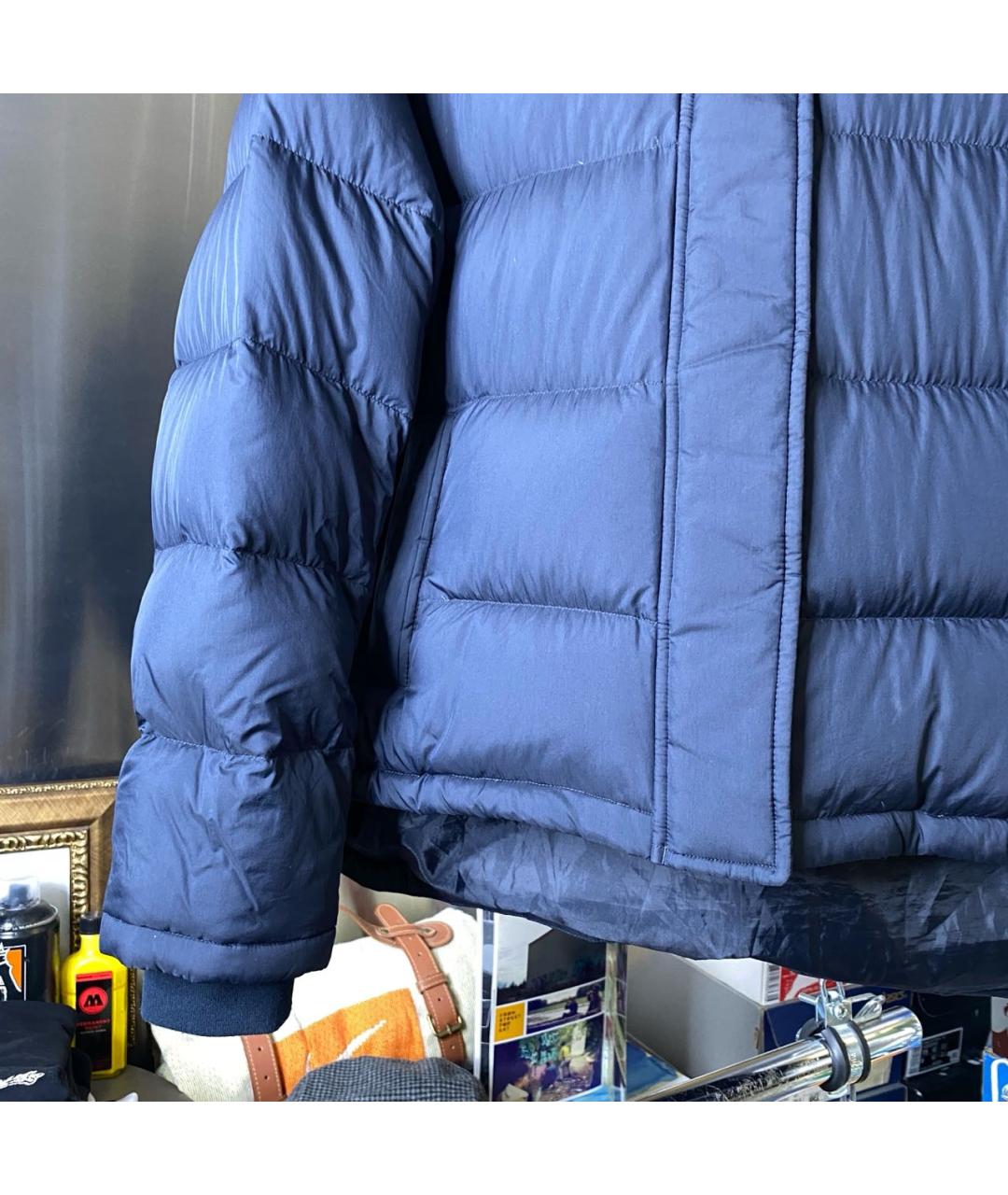 J.W.ANDERSON Синий полиэстеровый пуховик, фото 5