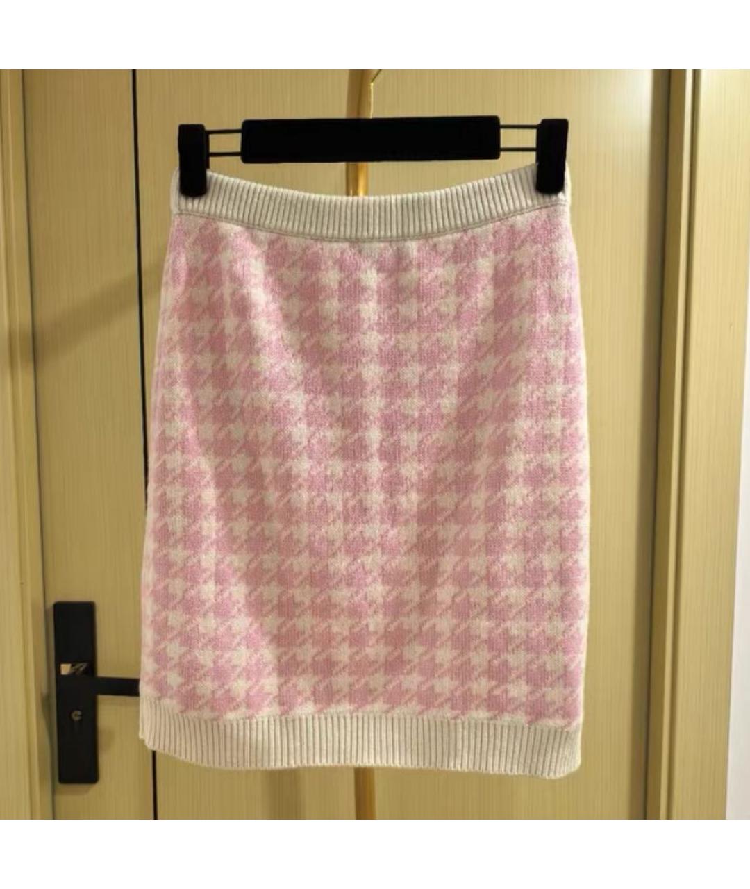 MIU MIU Розовая юбка мини, фото 7