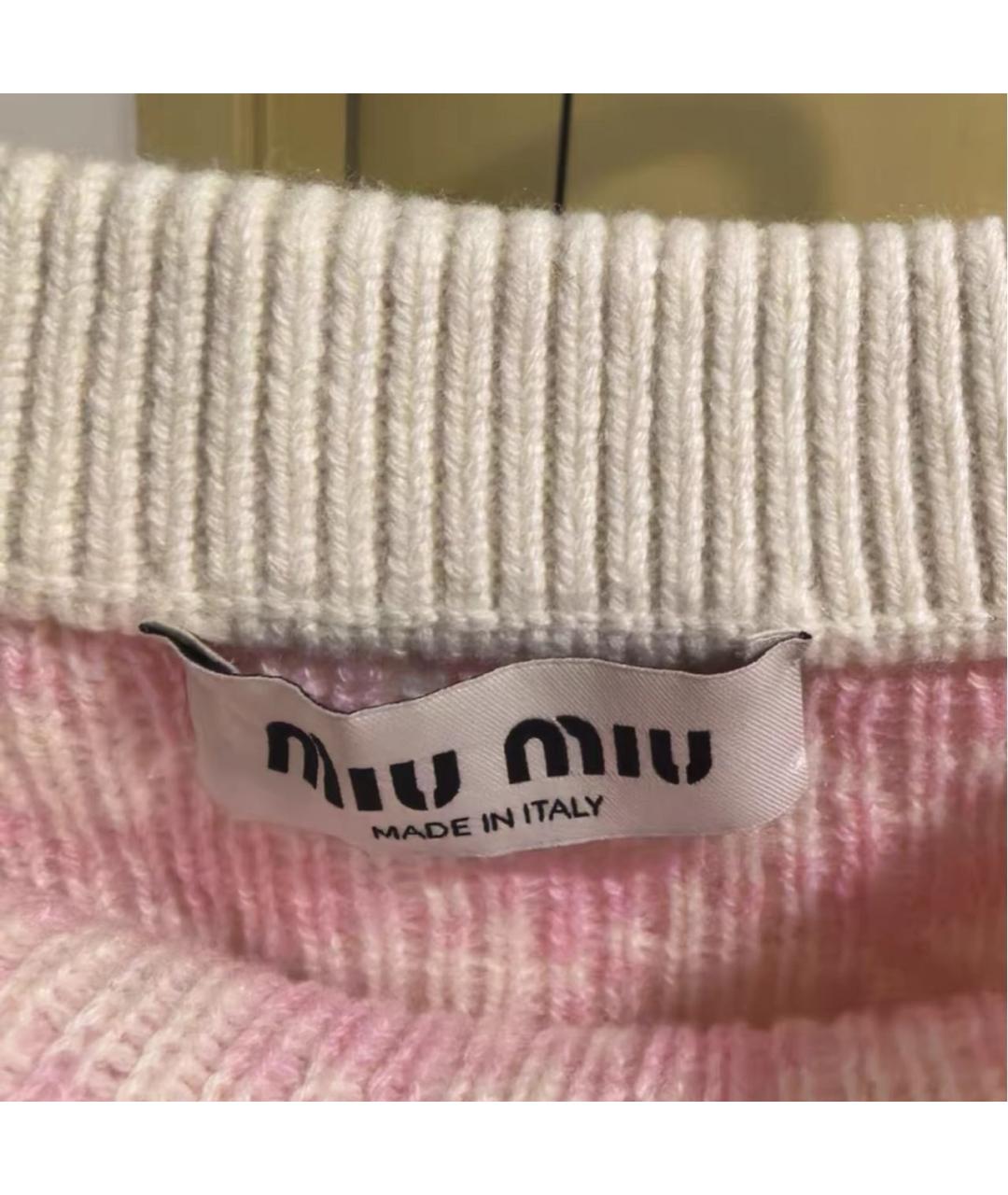 MIU MIU Розовая юбка мини, фото 5