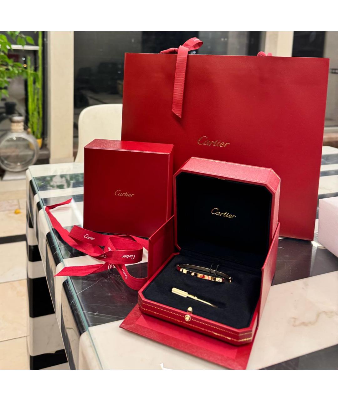 CARTIER Желтый браслет из желтого золота, фото 5