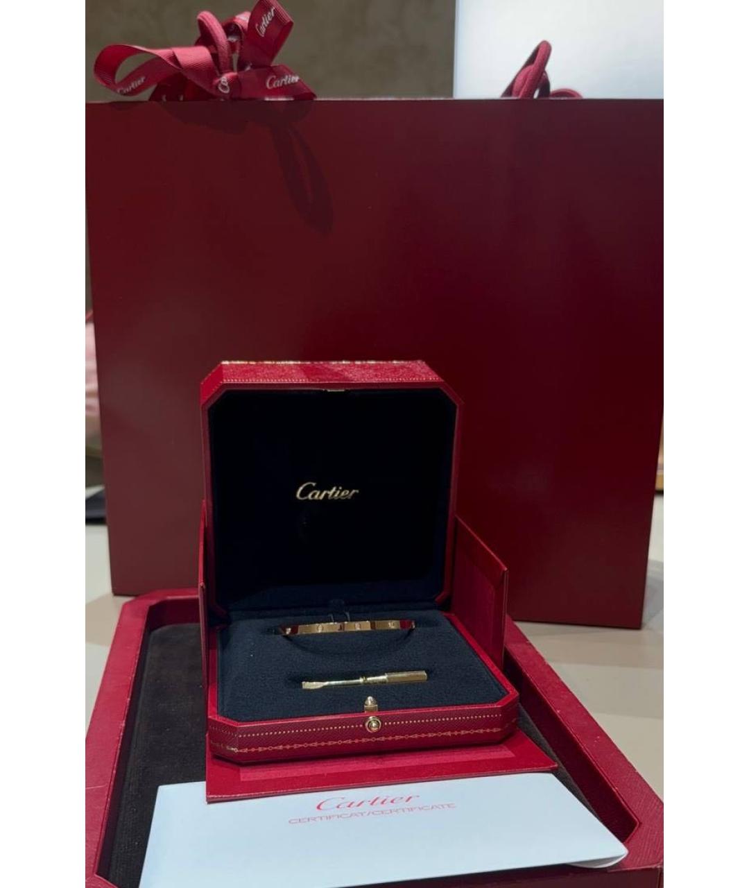 CARTIER Желтый браслет из желтого золота, фото 7