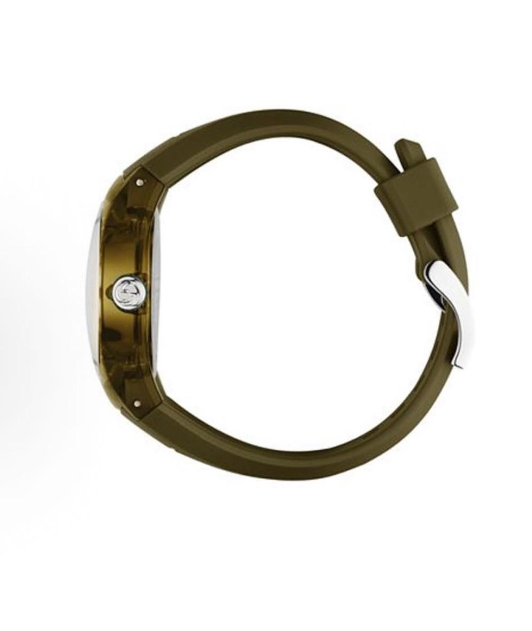 GUCCI Хаки стальные часы, фото 4