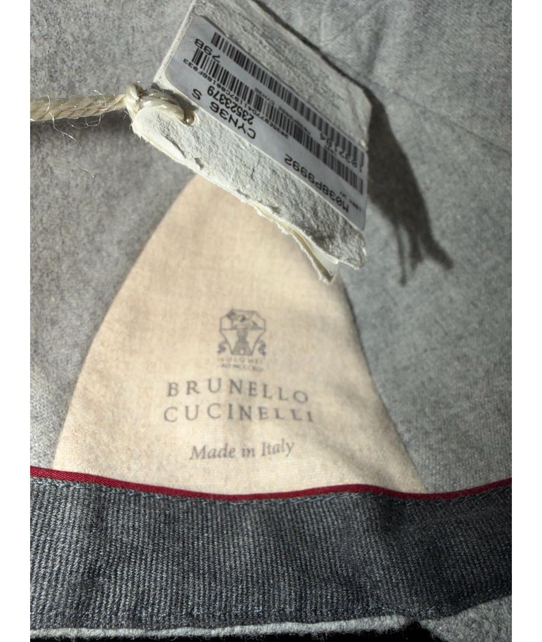 BRUNELLO CUCINELLI Серая кашемировая кепка/бейсболка, фото 5