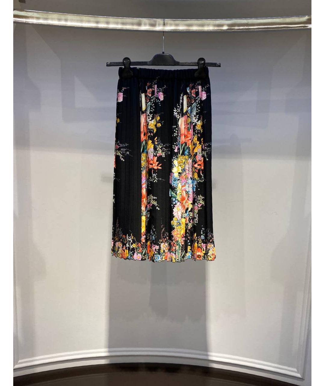 NO. 21 Мульти шелковая юбка миди, фото 3