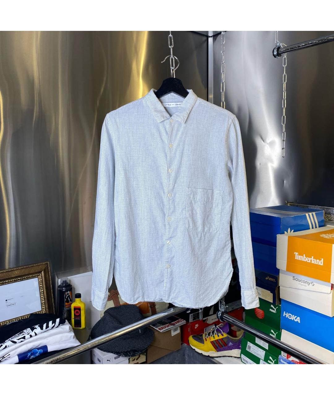 LEMAIRE Голубая льняная рубашка, фото 9