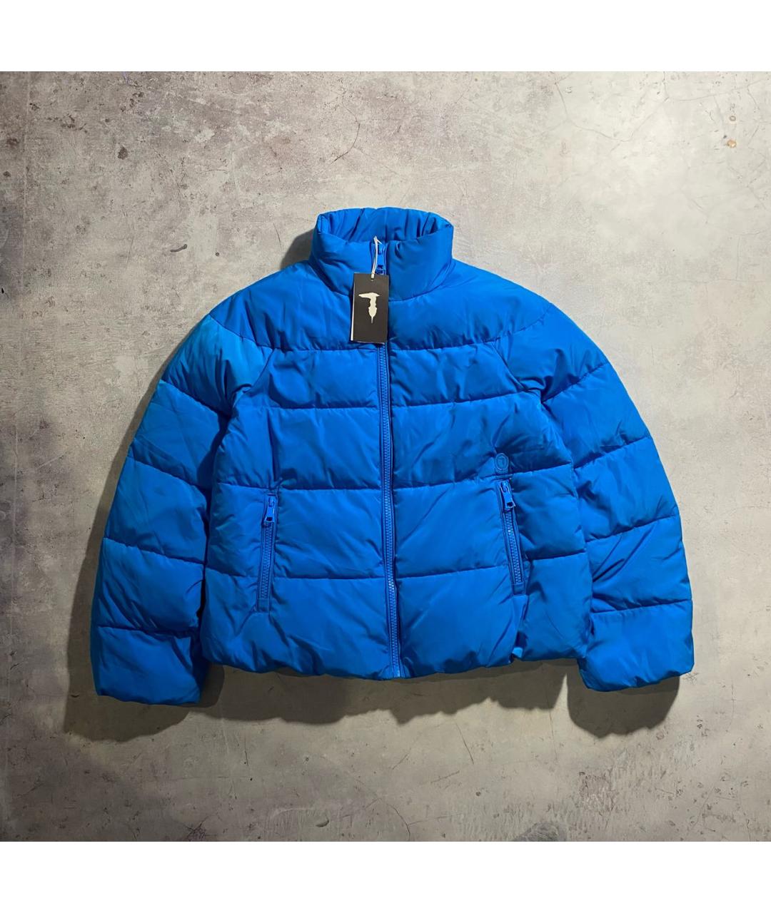 TRUSSARDI Синий полиэстеровый пуховик, фото 5