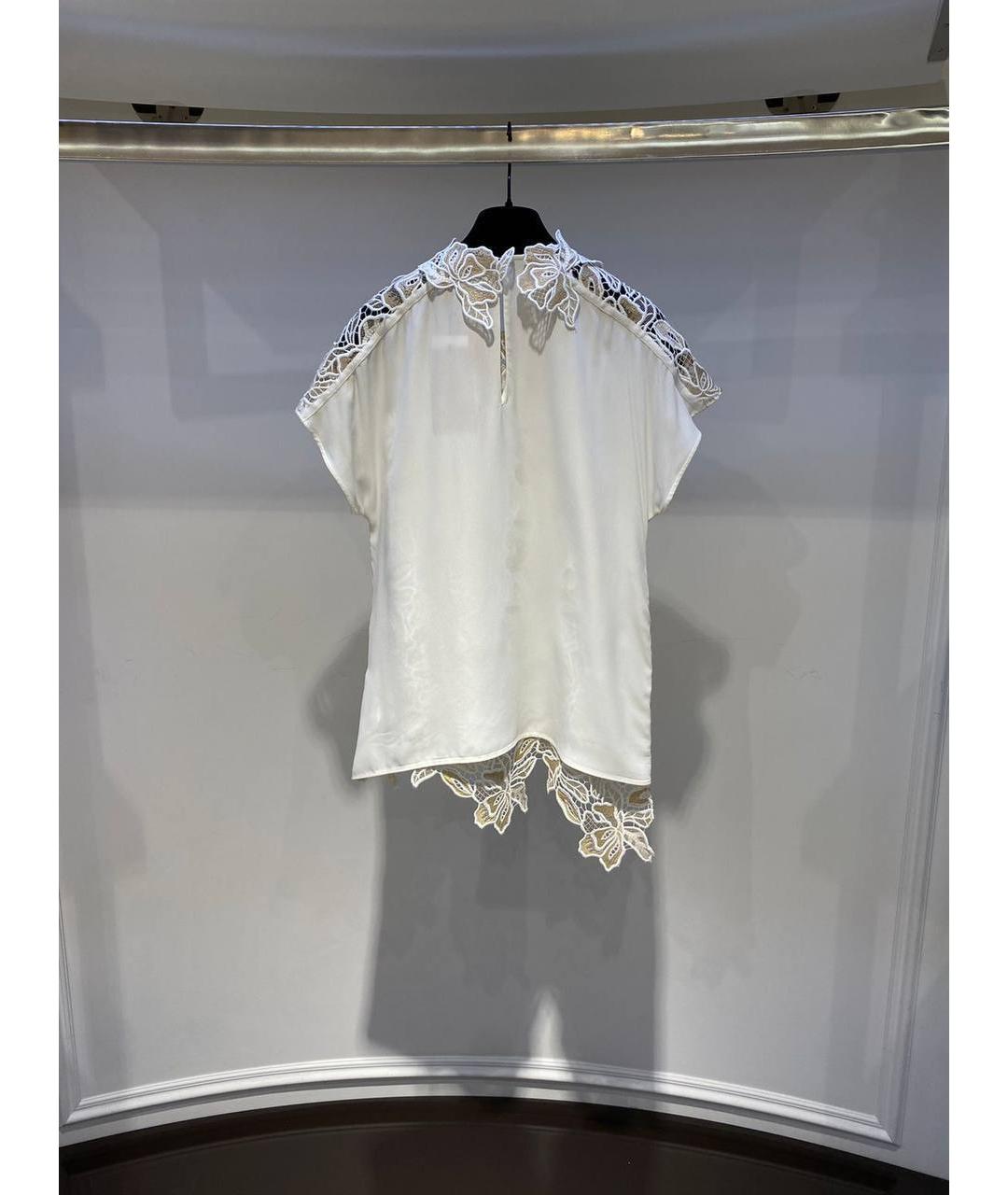 NO. 21 Белая кружевная блузы, фото 3