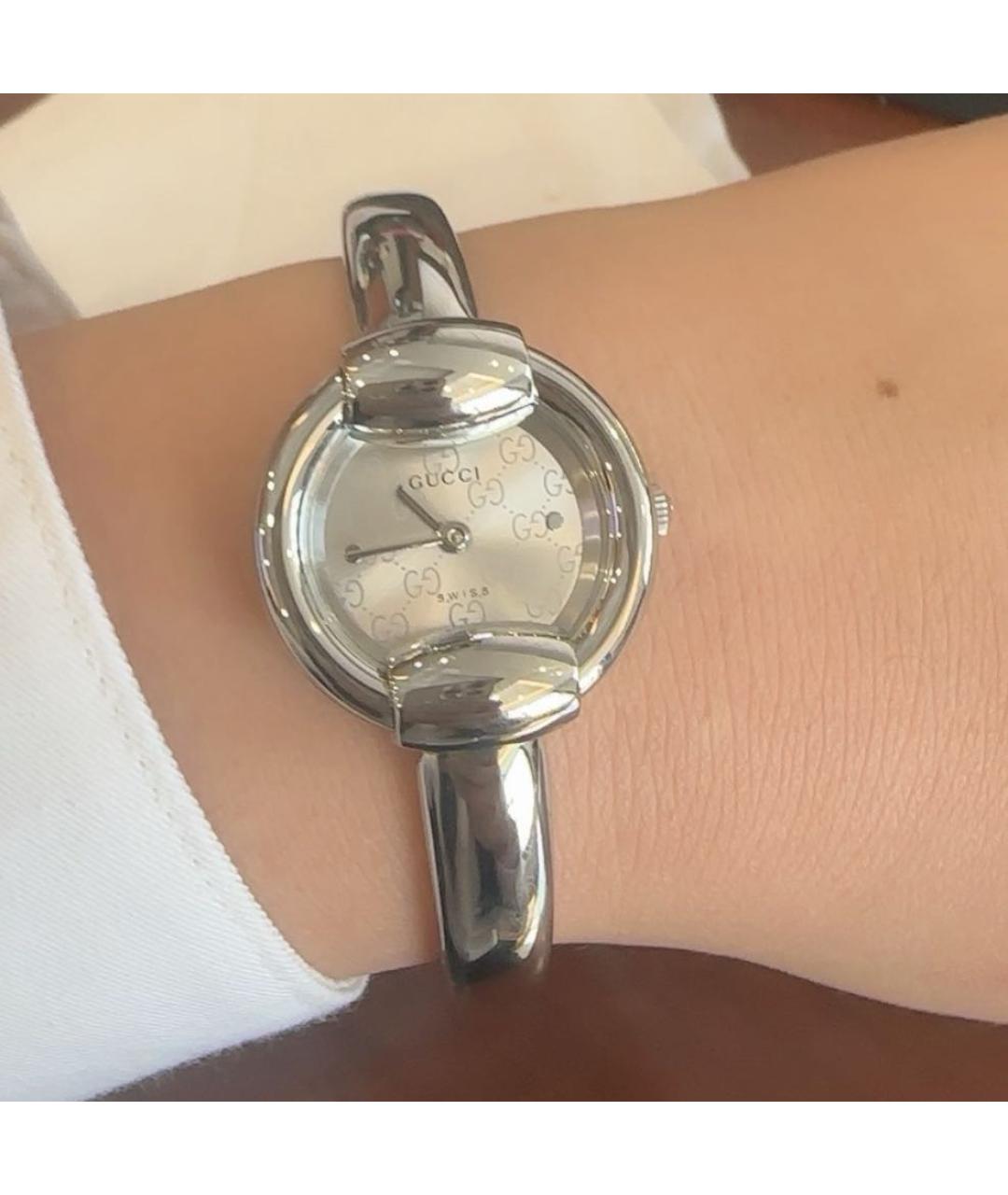 GUCCI Серебряные часы, фото 6