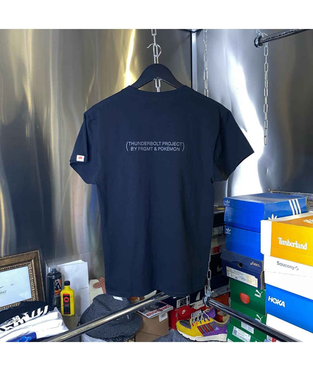 FRAGMENT DESIGN Черная хлопковая футболка, фото 2