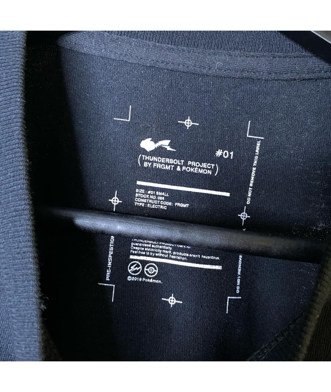 FRAGMENT DESIGN Черная хлопковая футболка, фото 4