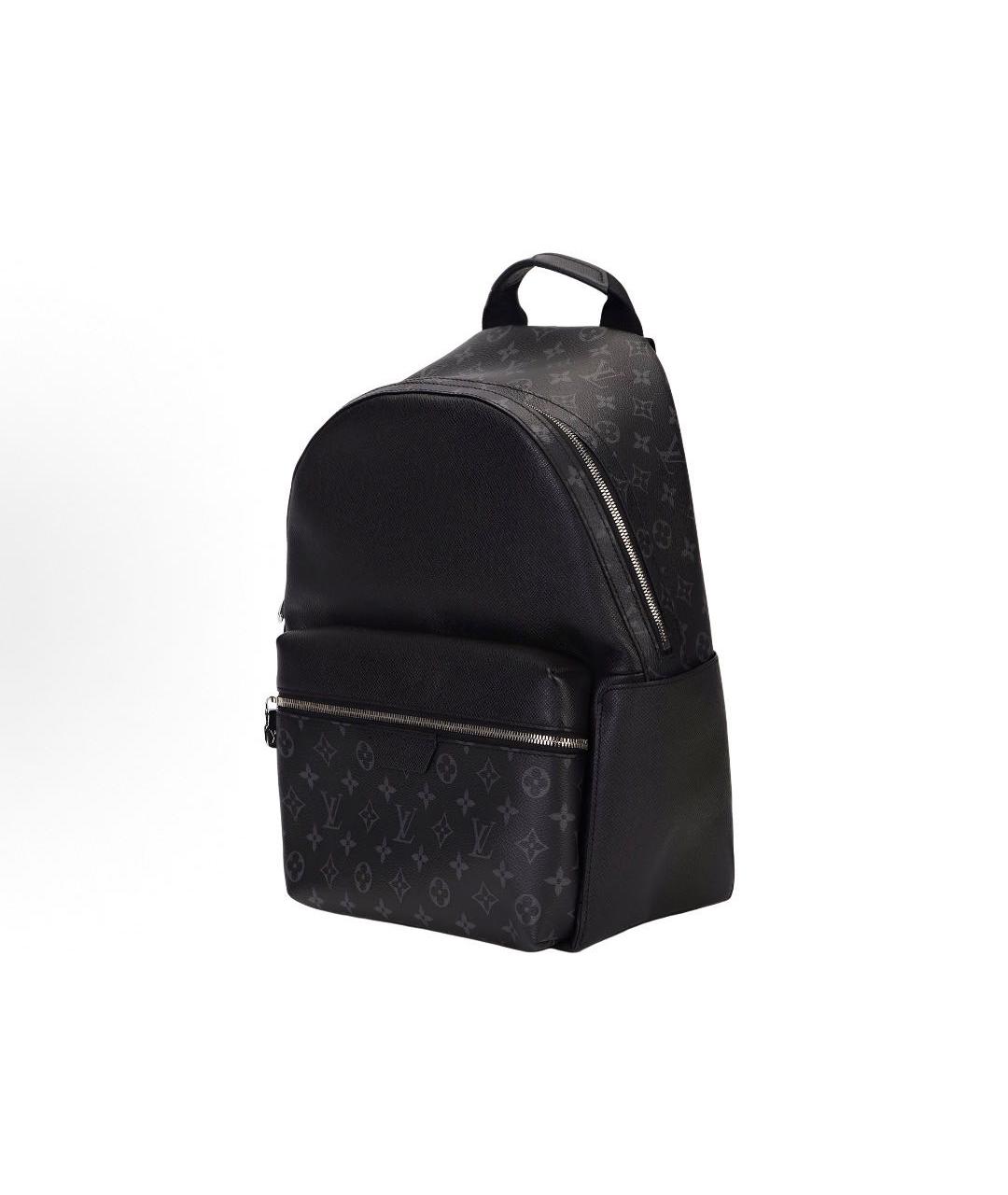 LOUIS VUITTON Черный кожаный рюкзак, фото 3