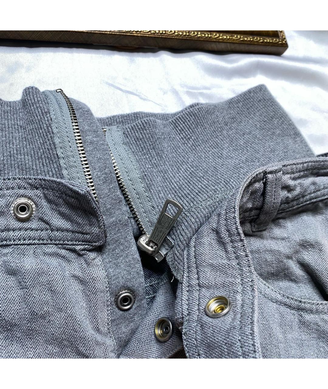 DIESEL Серая деним юбка мини, фото 5