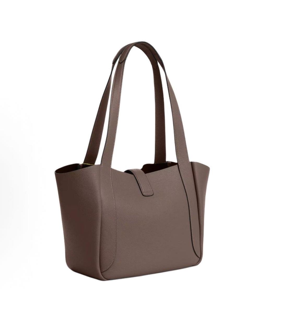 COACH Бежевая кожаная сумка через плечо, фото 2