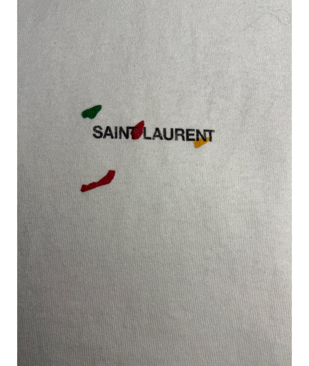SAINT LAURENT Хлопковая футболка, фото 2