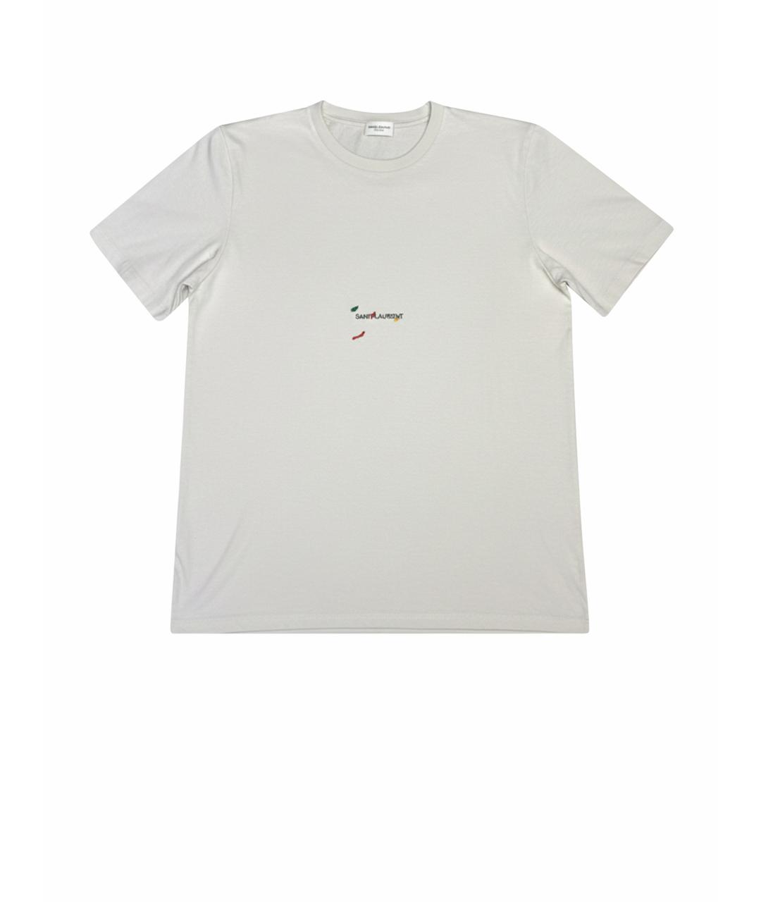 SAINT LAURENT Хлопковая футболка, фото 1