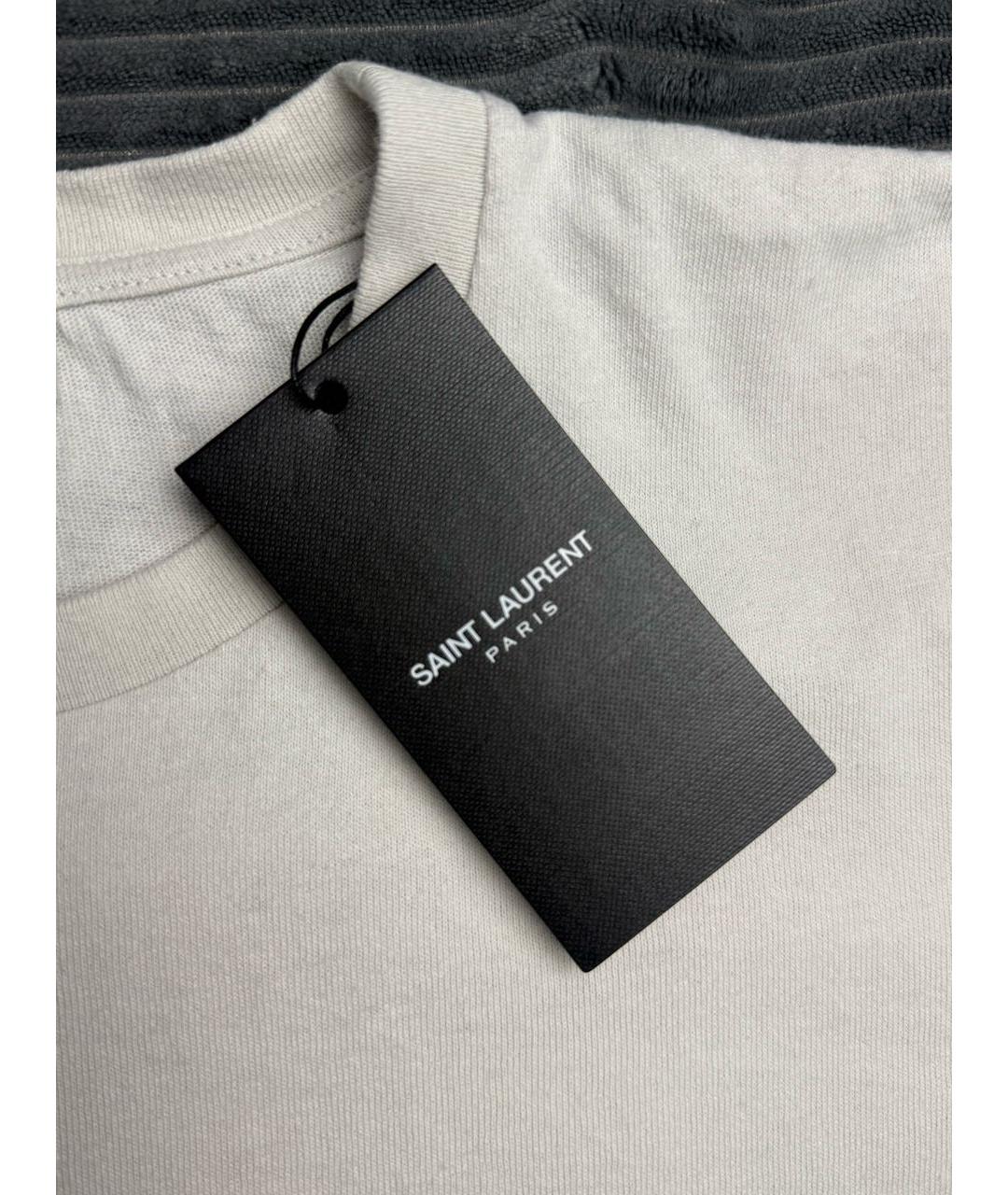 SAINT LAURENT Хлопковая футболка, фото 4