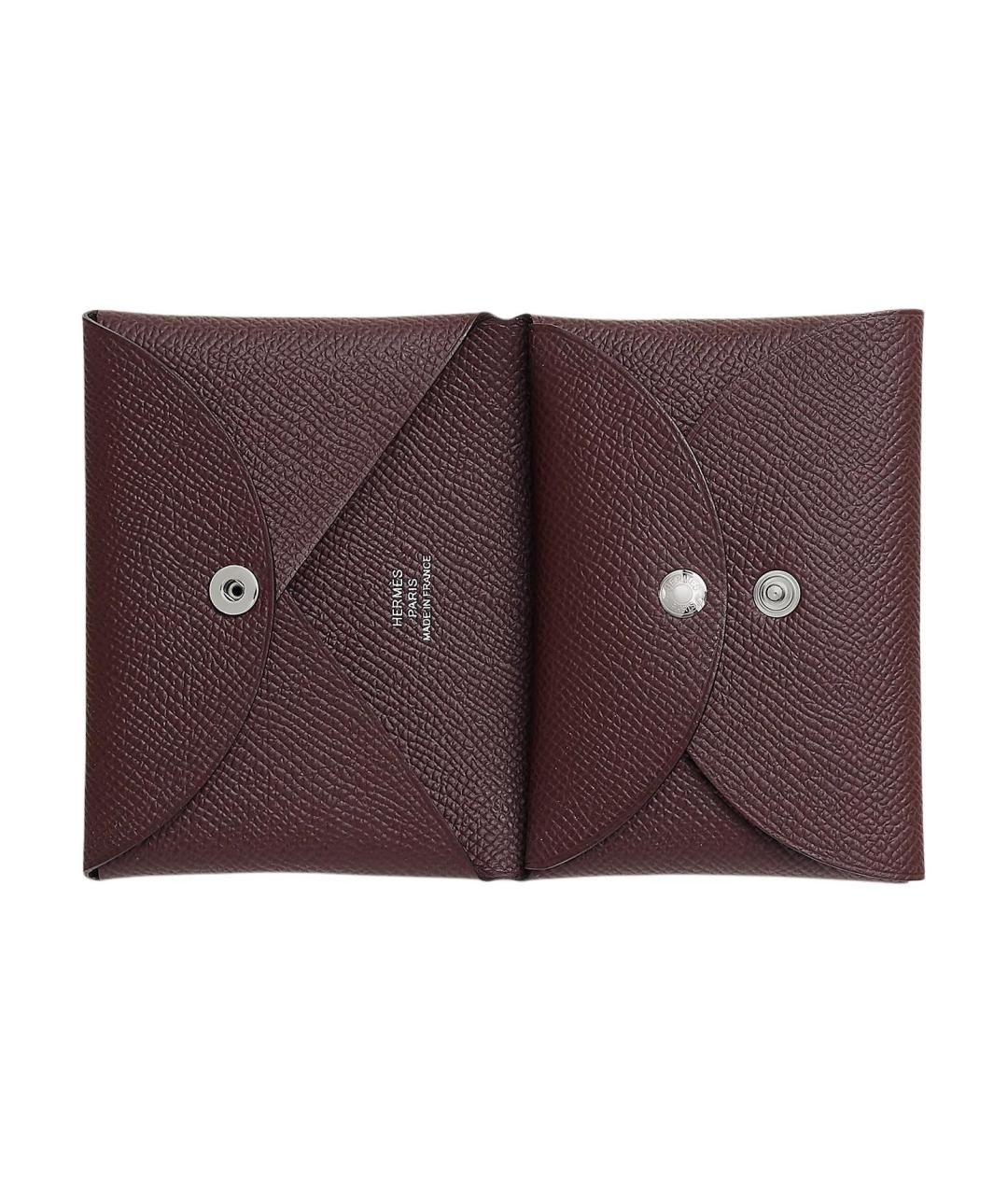 HERMES Красный кожаный кардхолдер, фото 2