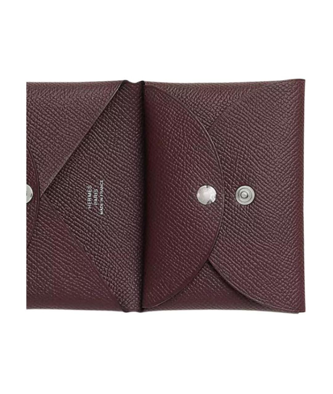 HERMES Красный кожаный кардхолдер, фото 3