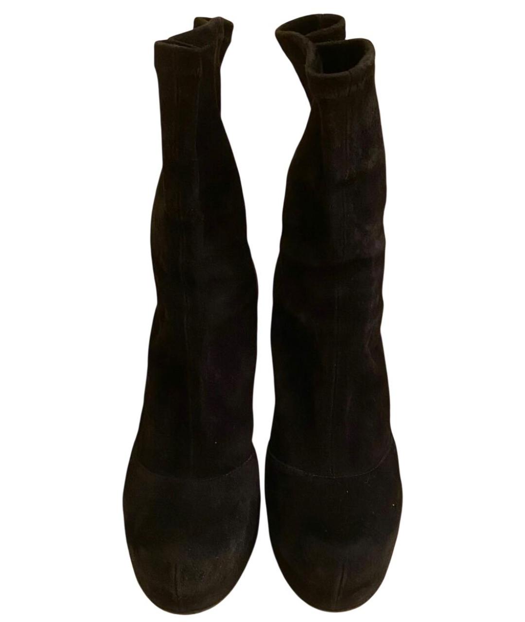 DOLCE&GABBANA Черные замшевые ботильоны, фото 2