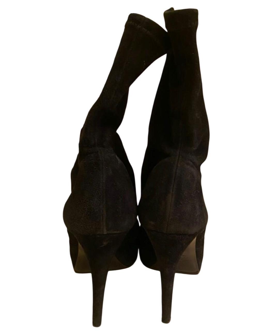 DOLCE&GABBANA Черные замшевые ботильоны, фото 3