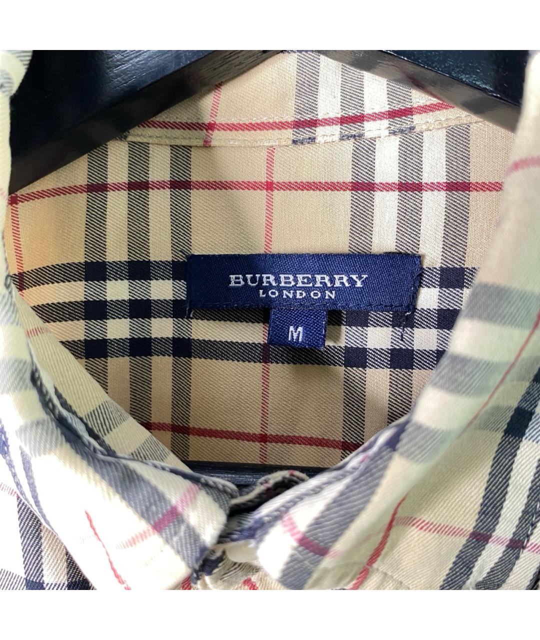 BURBERRY Коричневая хлопковая кэжуал рубашка, фото 4