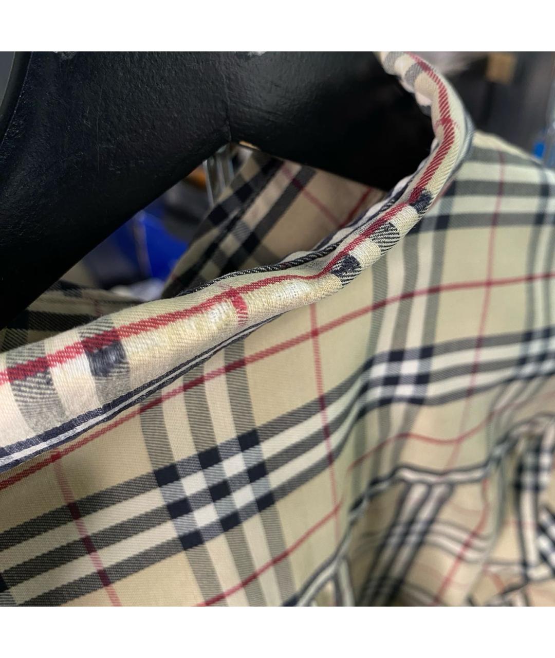 BURBERRY Коричневая хлопковая кэжуал рубашка, фото 8