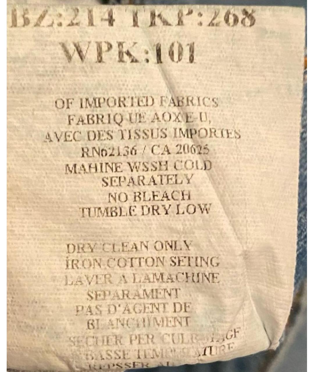 ROBERTO CAVALLI Голубые хлопковые джинсы клеш, фото 8