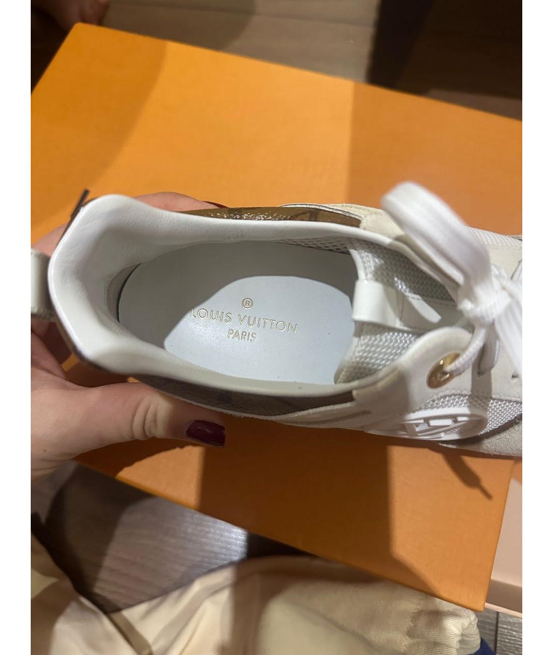 LOUIS VUITTON Белые текстильные кроссовки, фото 3