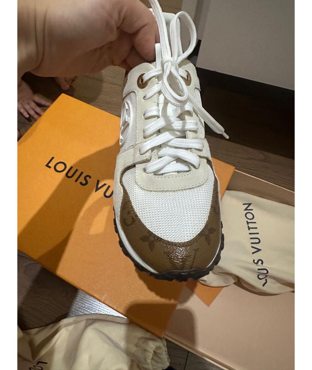LOUIS VUITTON Белые текстильные кроссовки, фото 2