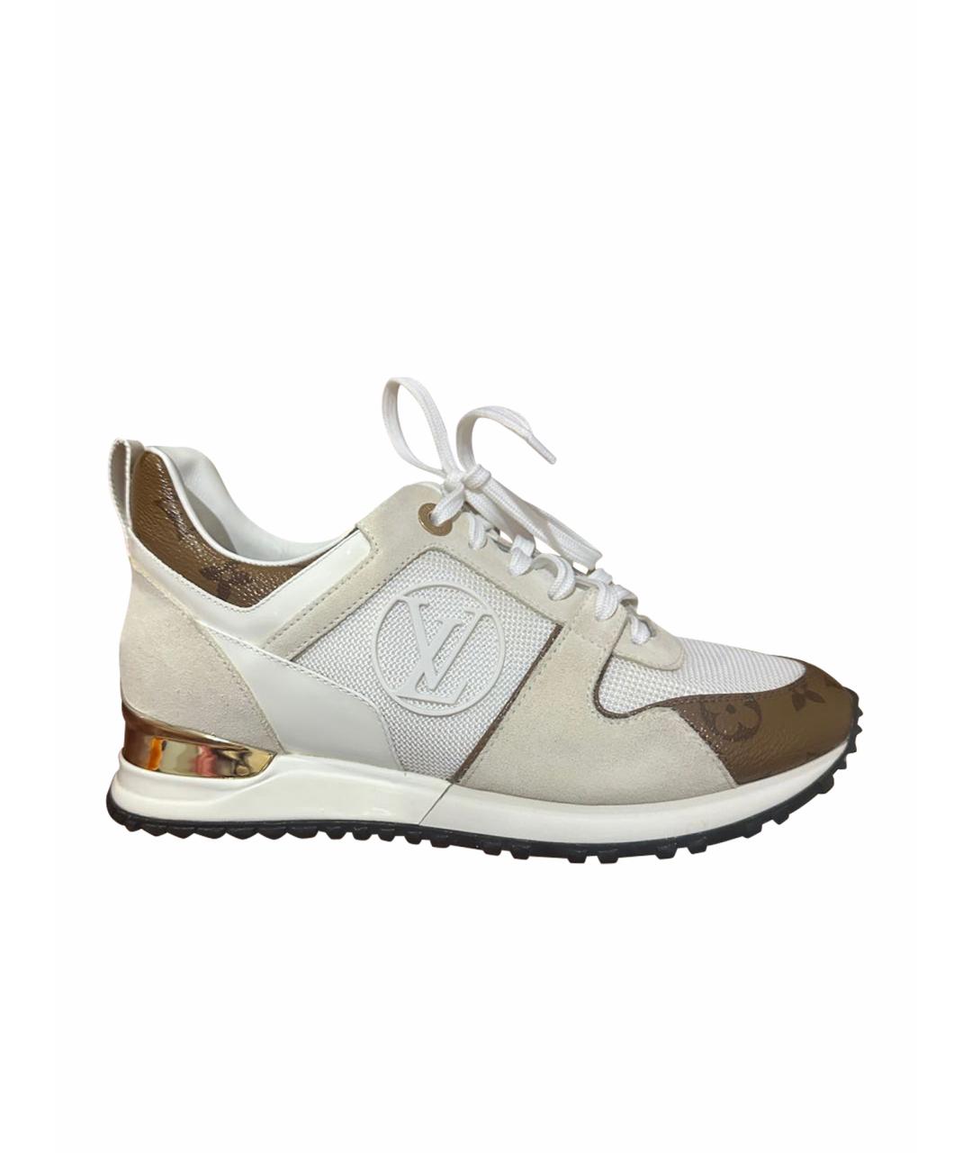 LOUIS VUITTON Белые текстильные кроссовки, фото 1