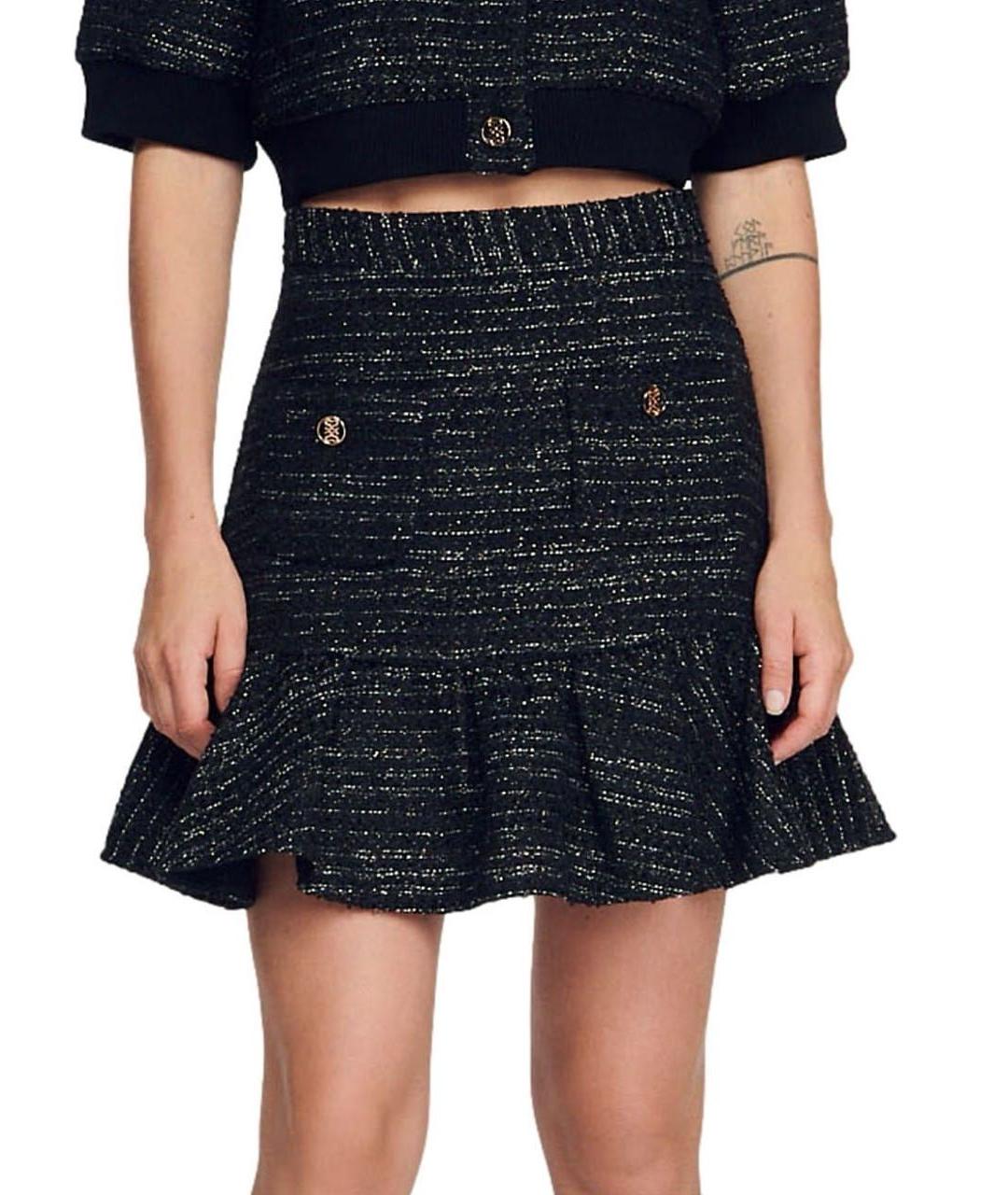 SANDRO Черная юбка мини, фото 2