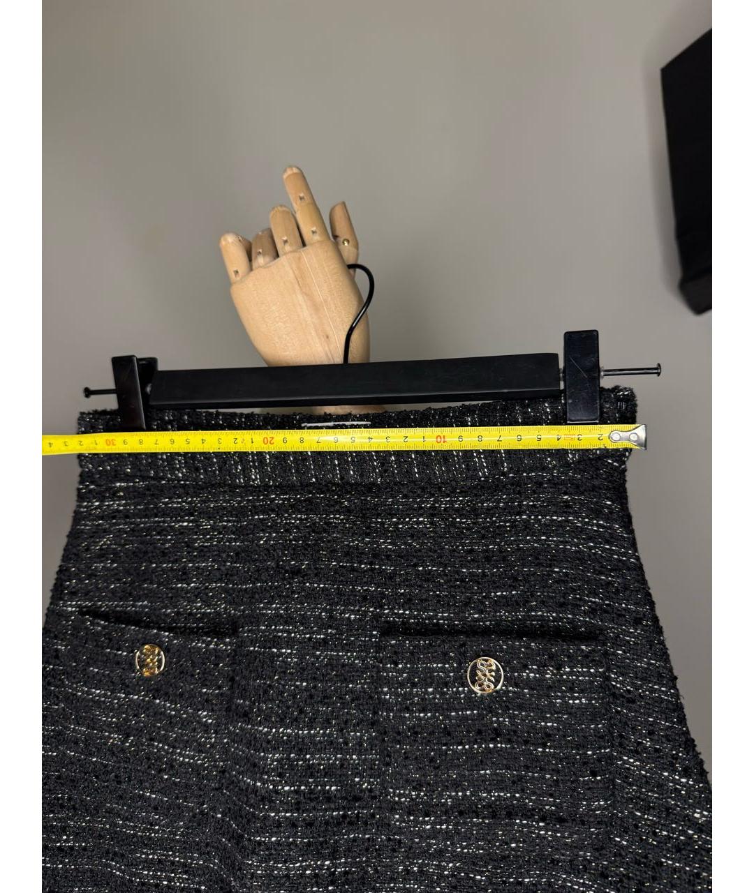 SANDRO Черная юбка мини, фото 5