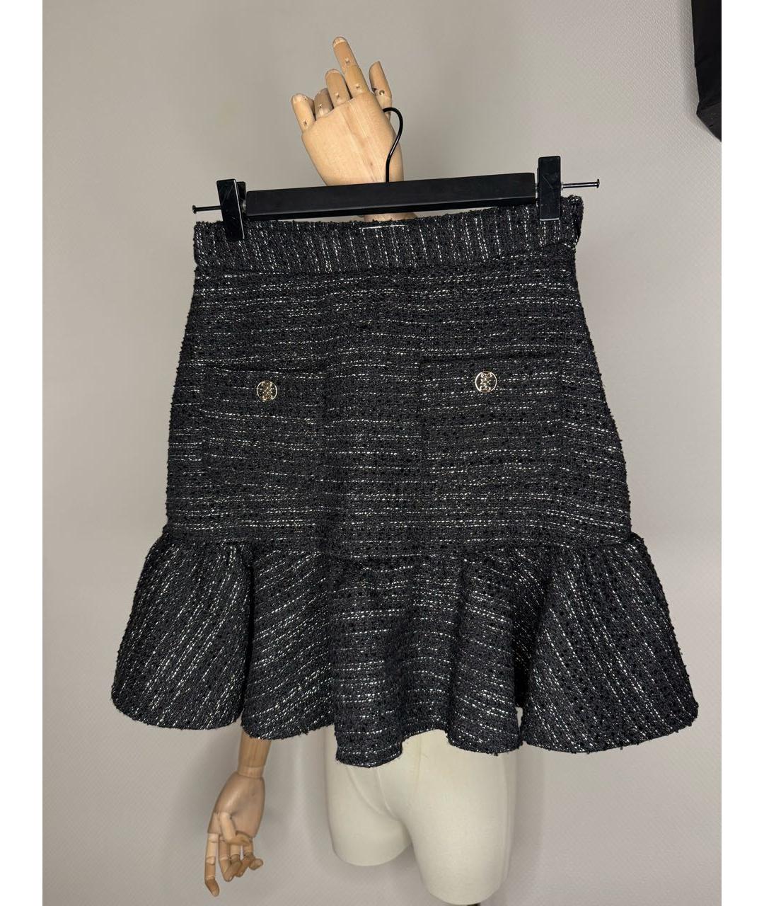 SANDRO Черная юбка мини, фото 8