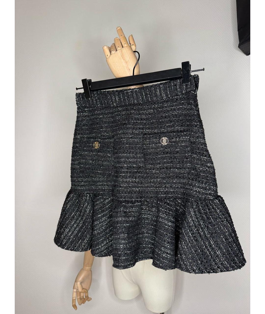 SANDRO Черная юбка мини, фото 3