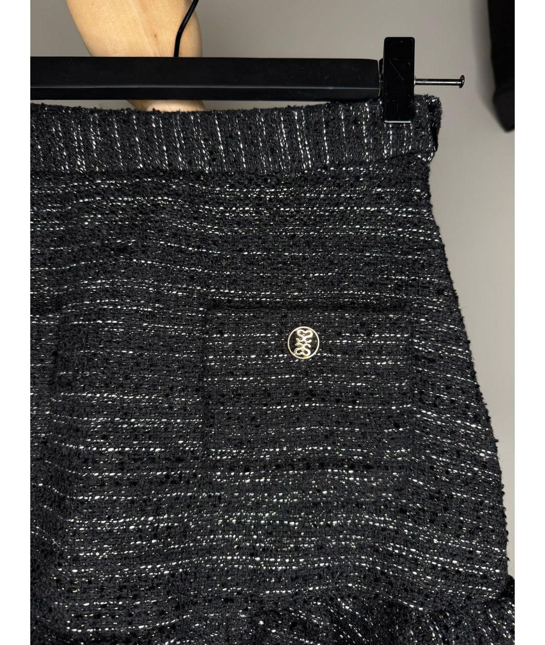 SANDRO Черная юбка мини, фото 6