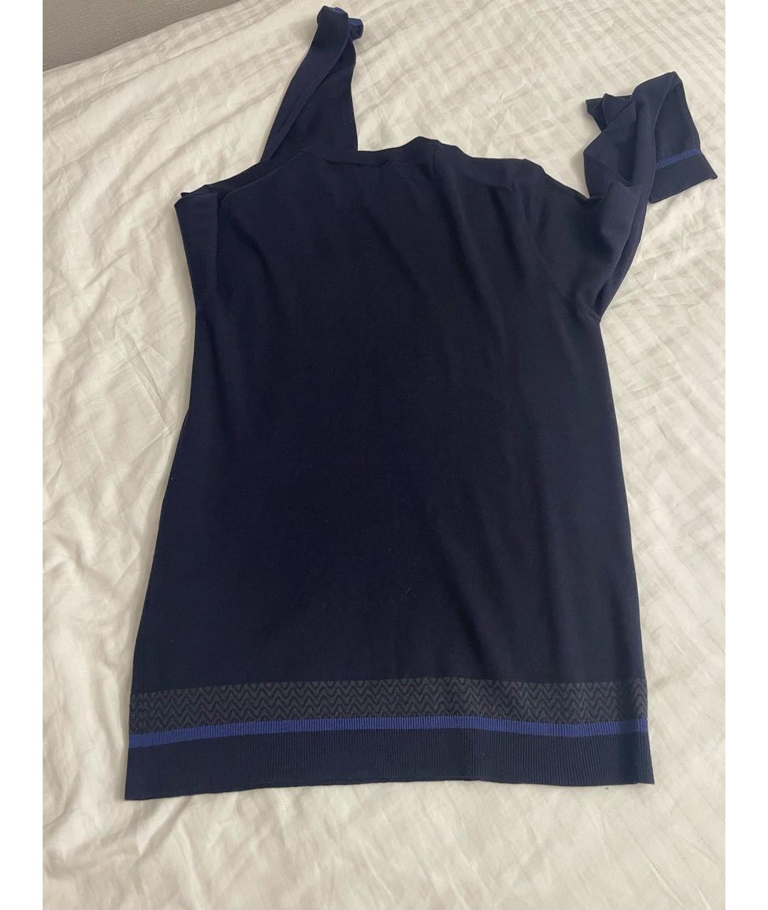 GIORGIO ARMANI Темно-синий шерстяной джемпер / свитер, фото 8