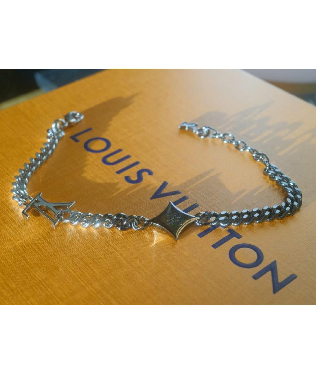 LOUIS VUITTON Серебрянный латунный браслет, фото 8