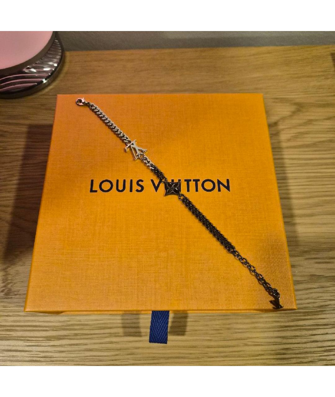 LOUIS VUITTON Серебрянный латунный браслет, фото 2