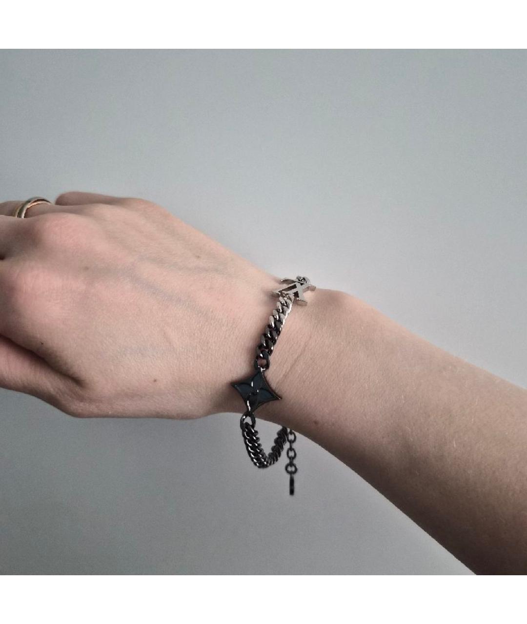 LOUIS VUITTON Серебрянный латунный браслет, фото 4