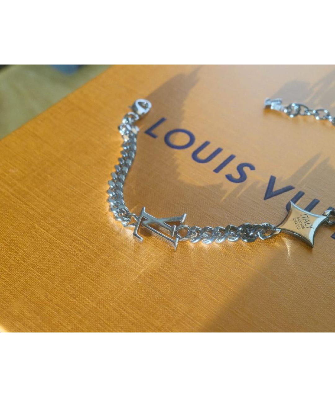 LOUIS VUITTON Серебрянный латунный браслет, фото 3