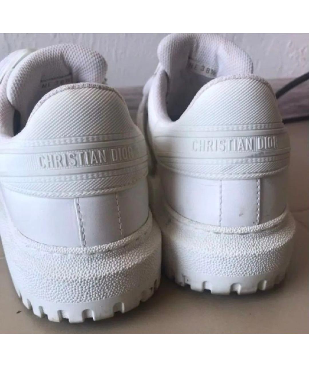 CHRISTIAN DIOR Белые кожаные кроссовки, фото 2