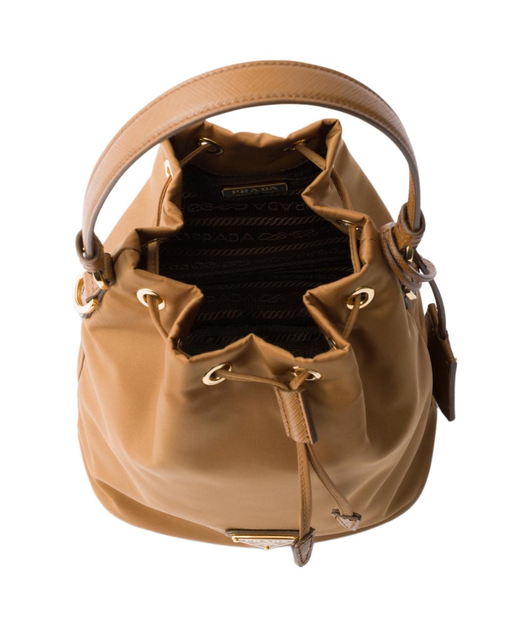 PRADA Коричневая сумка с короткими ручками, фото 4