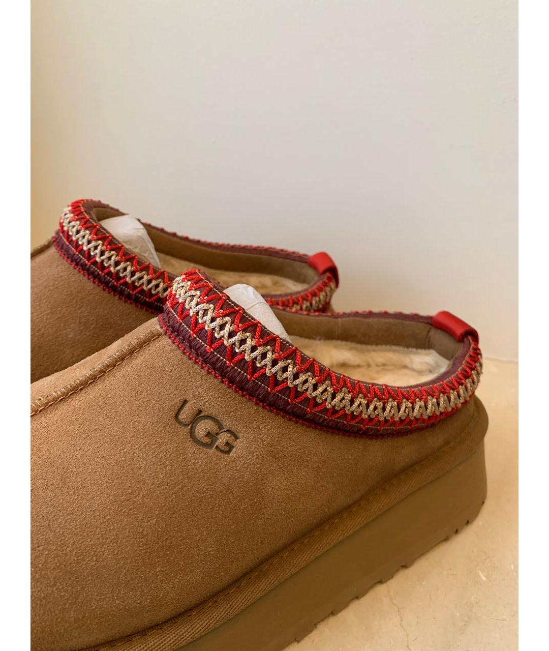 UGG AUSTRALIA Коричневые замшевые мюли, фото 3
