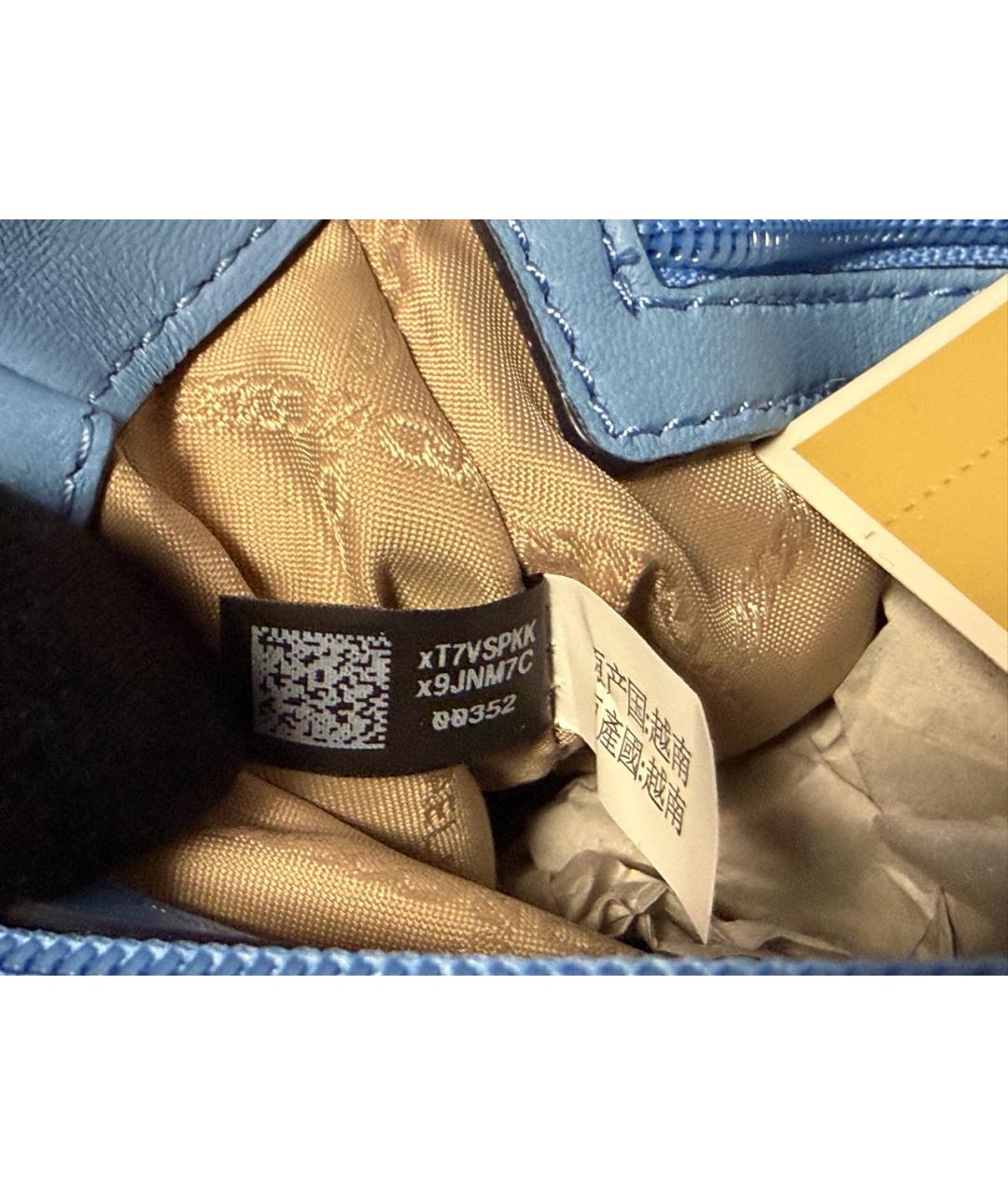 MICHAEL KORS Синяя кожаная сумка через плечо, фото 6