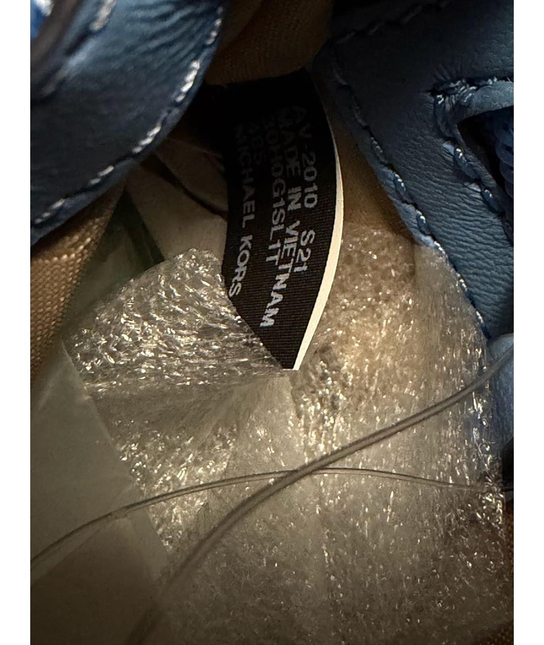 MICHAEL KORS Синяя кожаная сумка через плечо, фото 5