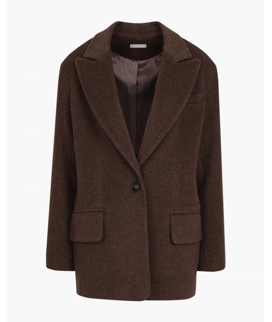 12 STOREEZ Коричневый шерстяной жакет/пиджак, фото 8