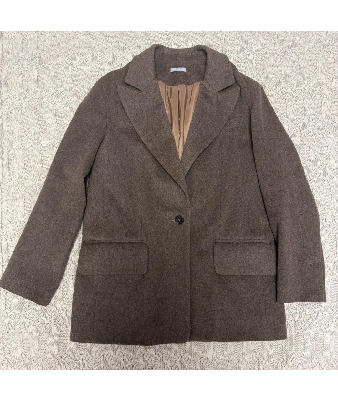 12 STOREEZ Коричневый шерстяной жакет/пиджак, фото 5