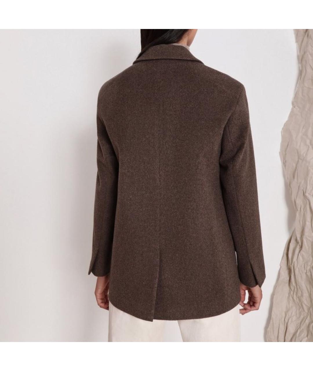 12 STOREEZ Коричневый шерстяной жакет/пиджак, фото 2