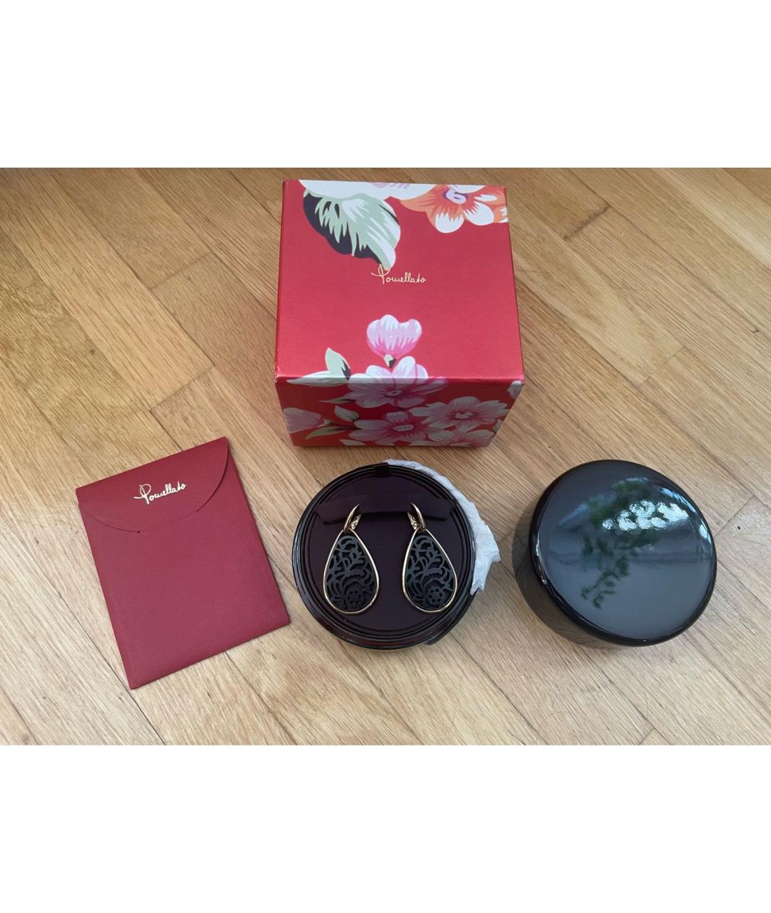 POMELLATO Черные серьги из розового золота, фото 2